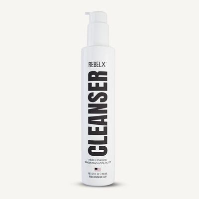 Rebel X Mildly Foaming Cleanser - pharmaceutical-grade soap-free cleanser for mature skin safe for post-procedure use