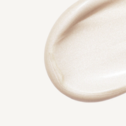 REBELX EyeLift cream texture showing light peachy-pink cream swatch on white background