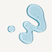 REBELX HydraFirm Cellular Serum texture showing clear blue gel with bubbles on white background