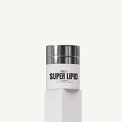 REBELX Super Lipid Soft Cream moisturizer jar with silver lid in geometric background, 2 oz size